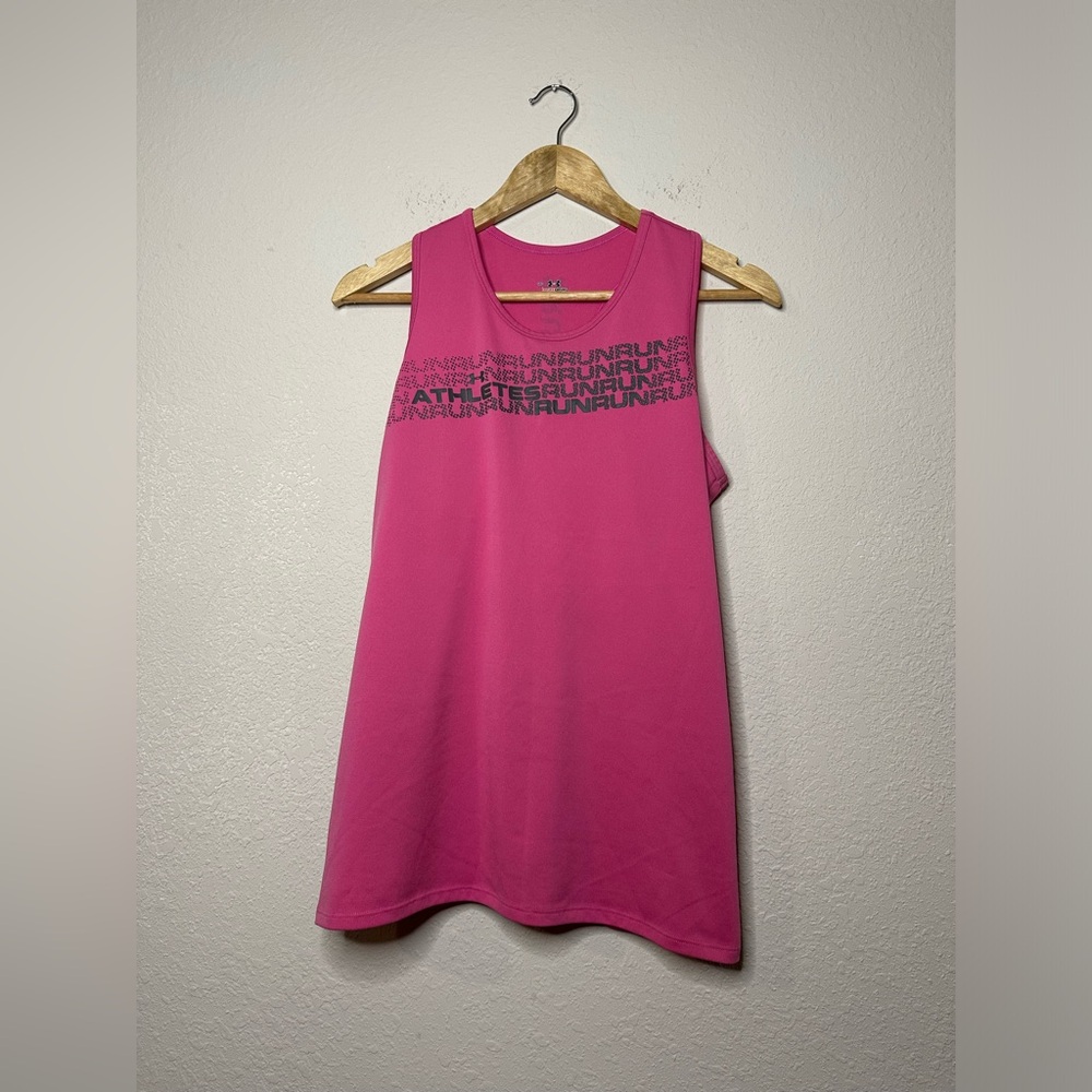 💫Under Armour Heat Gear Pink Tank Top Size Medium